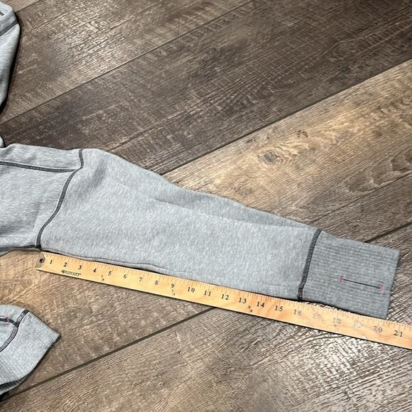 Athleta Women's Funnel Neck Hoodie Light Gray Heather Size M - Picture 6 of 9